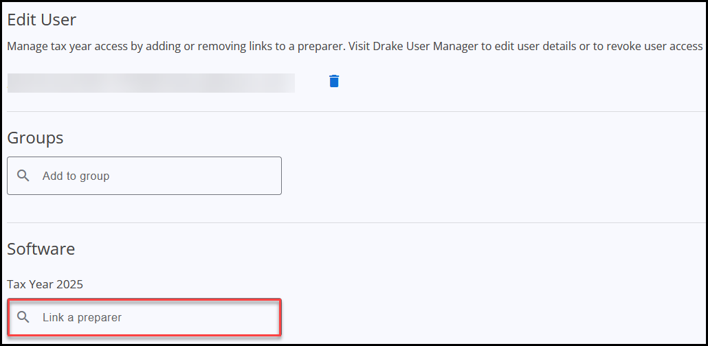 Search for the preparer in each tax year